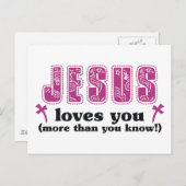 Jesus Liebe dir mehr als du weißt Postkarte (Vorne/Hinten)
