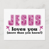 Jesus Liebe dir mehr als du weißt Postkarte (Vorderseite)