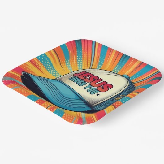 Jesus Liebe dir, Teller zu Papier zu bringen! (Gewinkelt)