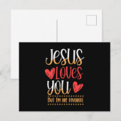 Jesus Liebe Du Gott Religion katholische Geschenke Postkarte (Vorne/Hinten)