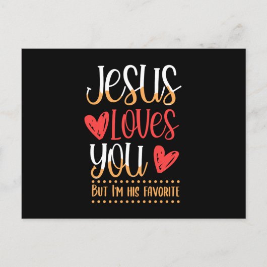 Jesus Liebe Du Gott Religion katholische Geschenke Postkarte (Vorderseite)