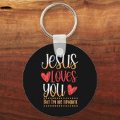 Jesus Liebe Du Gott Religion katholische Geschenke Schlüsselanhänger (Vorderseite)