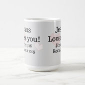 Jesus Liebe Du hast Schrift Kaffeetasse (Mittel)