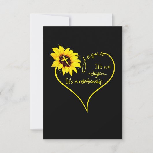 Jesus Liebe | Es ist nicht Religion, es ist eine B RSVP Karte (Vorderseite)