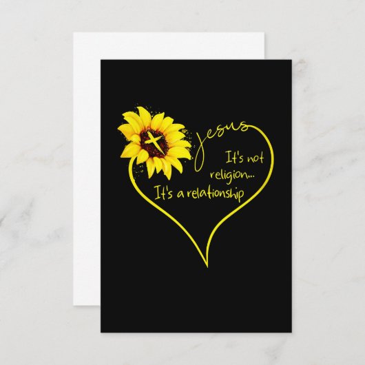 Jesus Liebe | Es ist nicht Religion, es ist eine B RSVP Karte (Vorne/Hinten)
