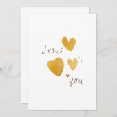 Jesus Liebe euch. Einladungskarte Einladung (Vorne/Hinten)