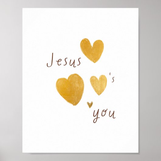 Jesus Liebe euch. Poster Prints digital modern (Vorne)