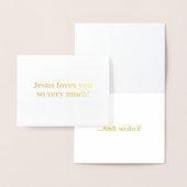 Jesus Liebe euch so sehr! Folienkarte (Anzeige)