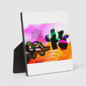 Jesus Liebe Fotoplatte (Vorderseite)