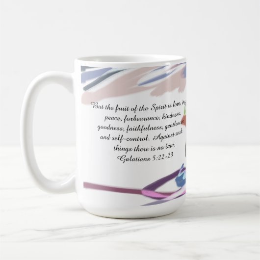 Jesus Liebe Freude Kaffeetasse (Links)