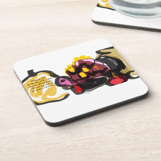 Jesus Liebe Getränkeuntersetzer (Linke Seite)