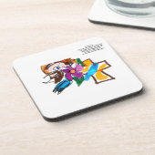 Jesus-Liebe Getränkeuntersetzer (Linke Seite)