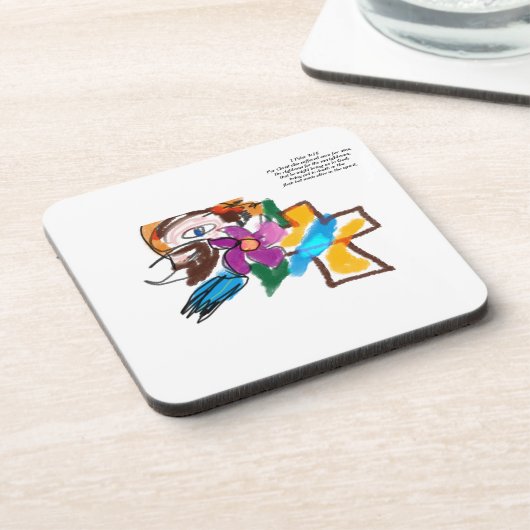 Jesus-Liebe Getränkeuntersetzer (Linke Seite)