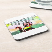 Jesus Liebe Getränkeuntersetzer (Linke Seite)