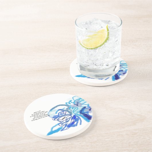 Jesus-Liebe Getränkeuntersetzer (Seite)