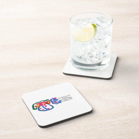 Jesus-Liebe Getränkeuntersetzer (Rechte Seite)