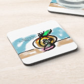 Jesus-Liebe Getränkeuntersetzer (Linke Seite)