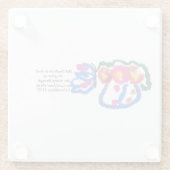 Jesus-Liebe Glasuntersetzer (Rückseite)