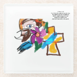 Jesus-Liebe Glasuntersetzer