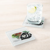 Jesus-Liebe Glasuntersetzer (Schrägansicht)