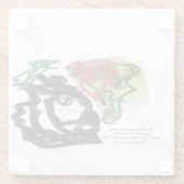 Jesus-Liebe Glasuntersetzer (Rückseite)