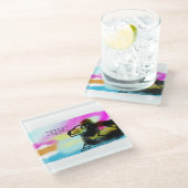 Jesus Liebe Glasuntersetzer (Schrägansicht)