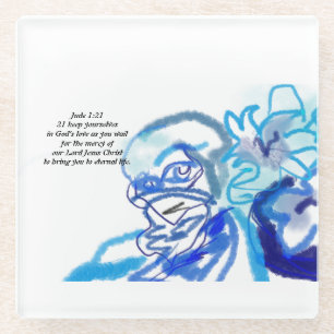 Jesus-Liebe Glasuntersetzer