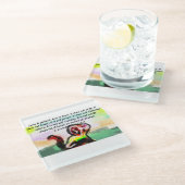 Jesus Liebe Glasuntersetzer (Schrägansicht)