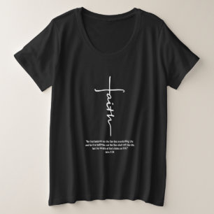 Jesus-Liebe Glaube Kreuz Christlichen Jesus Glaub Große Größe T-Shirt