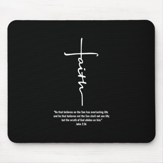Jesus-Liebe| Glaube Kreuz Christlichen Jesus Glaub Mousepad (Vorne)