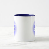 Jesus Liebe God Cross Blue Heart Tasse (Zentrum)