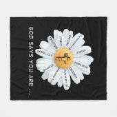 Jesus-Liebe| Gott sagt, du bist... Fleecedecke (Vorderseite (Horizontal))