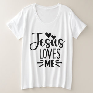 Jesus Liebe Große Größe T-Shirt
