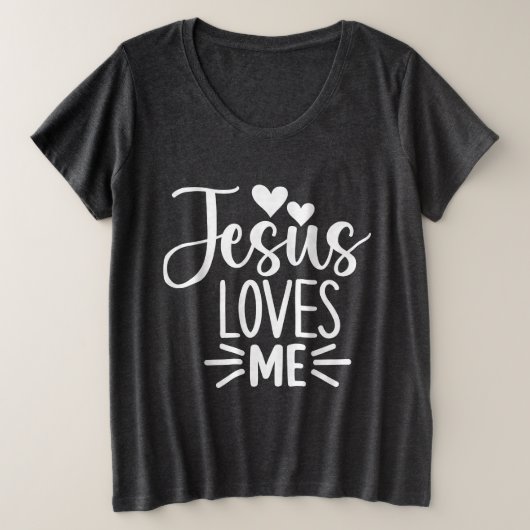 Jesus Liebe Große Größe T-Shirt (Design vorne)