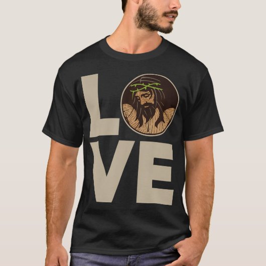 Jesus-Liebe - Heiliger Jesus Christlich T-Shirt (Vorderseite)