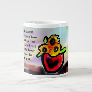 Jesus Liebe herum Jumbo-Tasse
