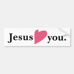 Jesus-Liebe-Herz Sie Autoaufkleber