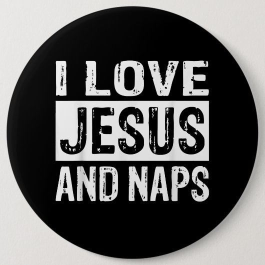 Jesus Liebe | I Liebe Jesus und Nickerchen Christl Button (Vorderseite)