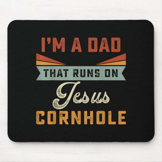 Jesus Liebe | Ich bin ein Vater, der auf Jesus Cor Mousepad (Vorne)