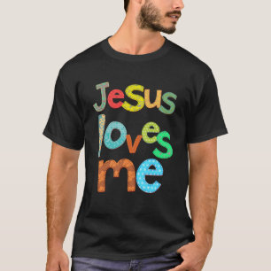 Jesus Liebe Ich Gott Religiös für Frauen Mädchen K T-Shirt