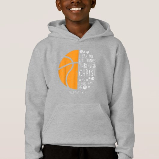 Jesus-Liebe| Ich kann alles durch Christus tun Hoodie (Vorderseite)