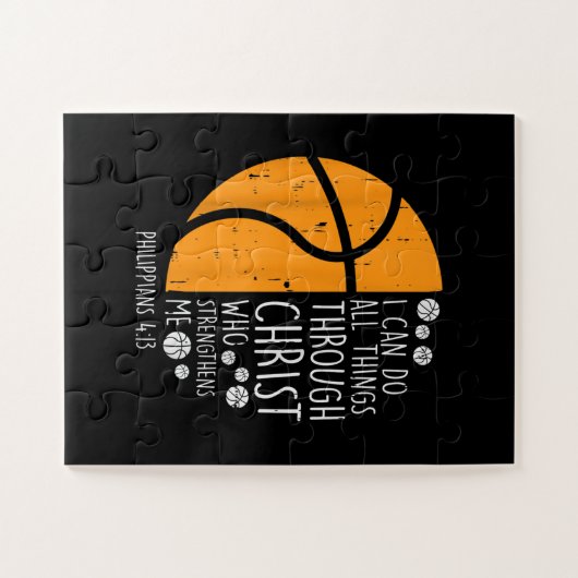 Jesus Liebe | Ich kann alles durch Christus tun Puzzle (Horizontal)