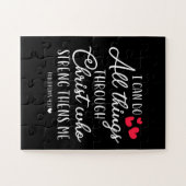 Jesus Liebe | Ich kann alles durch Christus tun Puzzle (Horizontal)