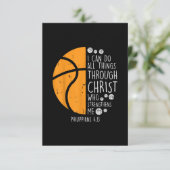 Jesus Liebe | Ich kann alles durch Christus tun RSVP Karte (Stehend Vorderseite)