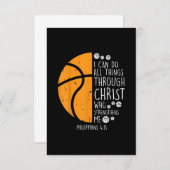 Jesus Liebe | Ich kann alles durch Christus tun RSVP Karte (Vorne/Hinten)