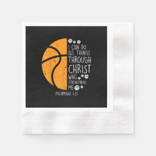 Jesus Liebe Ich kann alles durch Christus tun Serviette