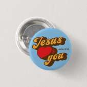 Jesus Liebe Ihr Knopf Button (Vorne & Hinten)
