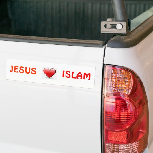 JESUS-LIEBE-ISLAM AUTOAUFKLEBER (Auf Lkw)