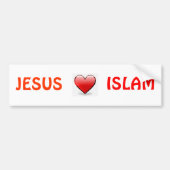 JESUS-LIEBE-ISLAM AUTOAUFKLEBER (Vorne)