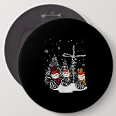 Jesus-Liebe| Jesus Faith Hope Liebe Snowman Button (Vorne & Hinten)